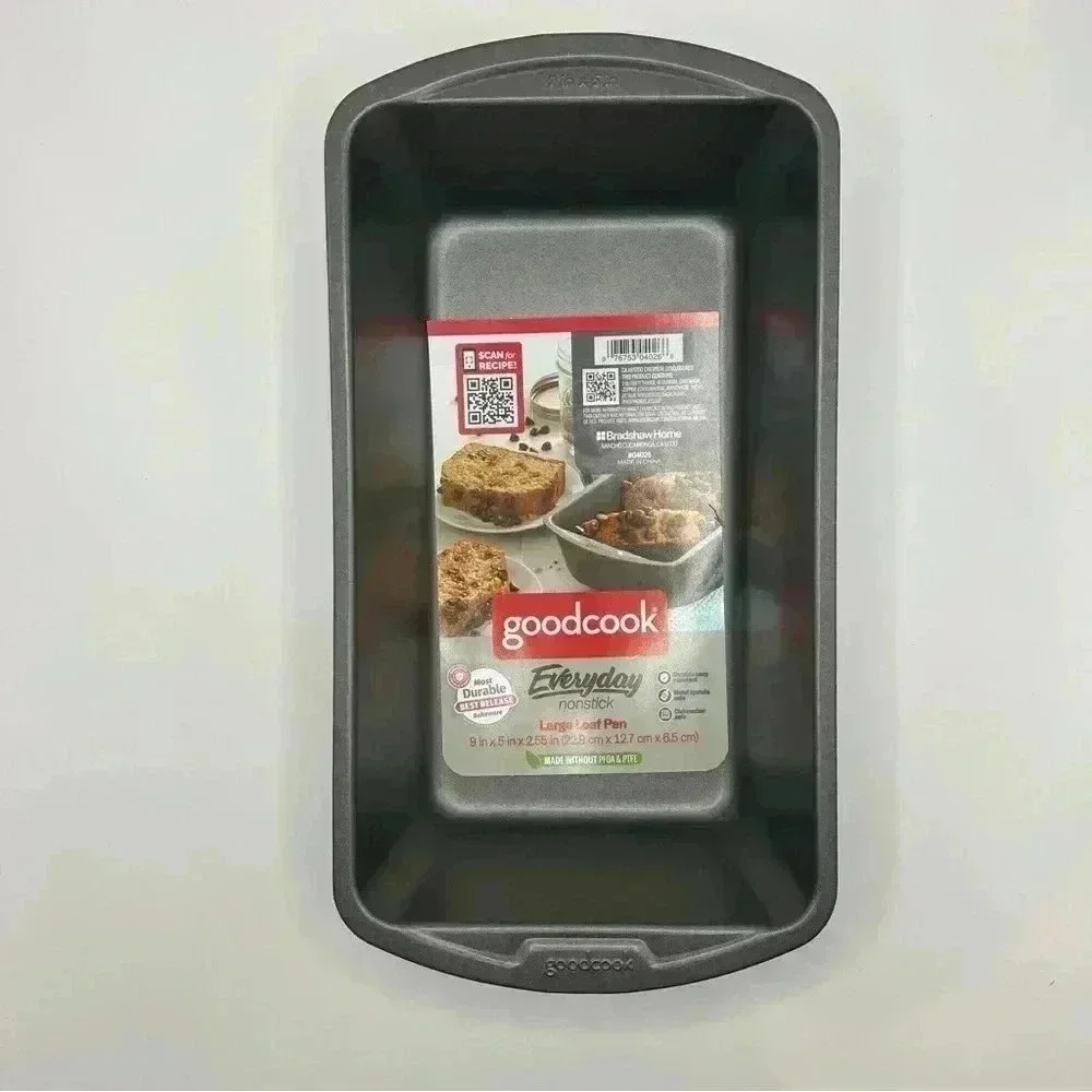 NWT Good Cook Everyday Large Loaf Pan 9 x 5 Inch Gray Non Stick - Picture 2 of 4